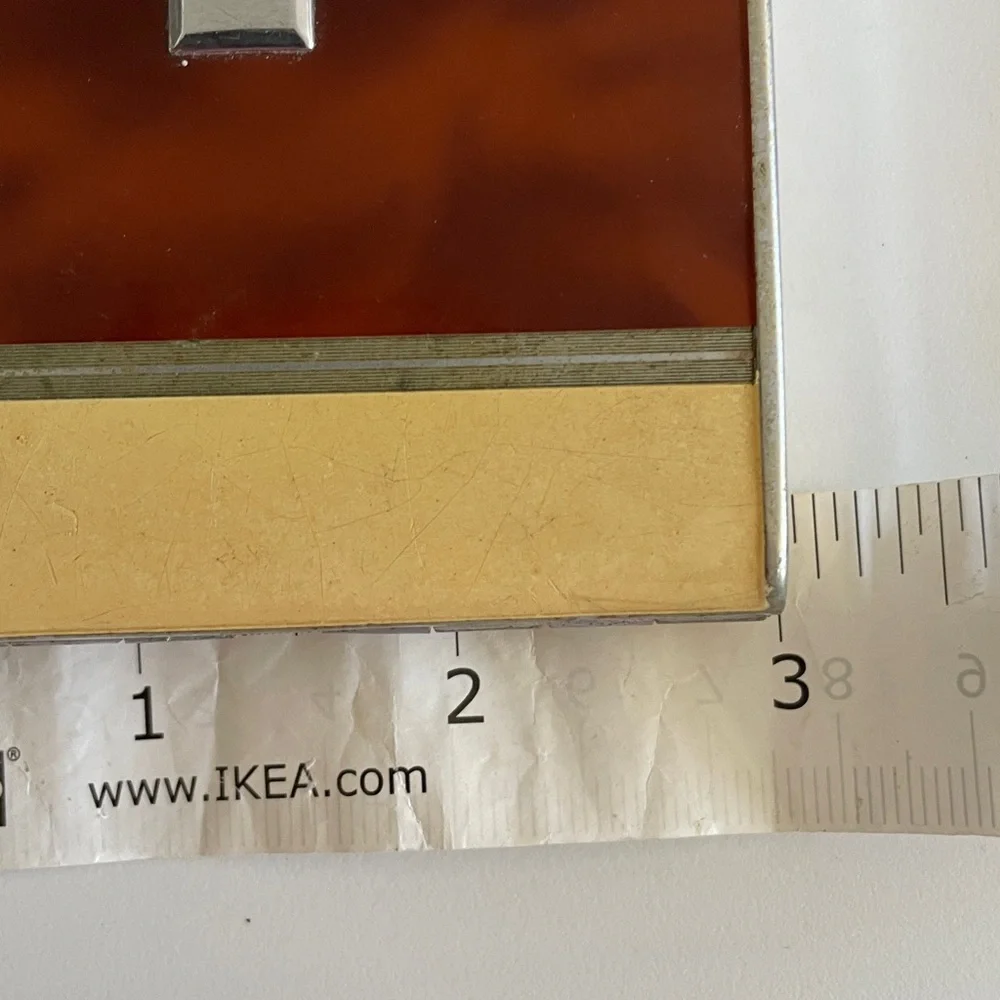 Vintage Art Deco Cigarette Case. Letter R on top - Picture 11 of 11